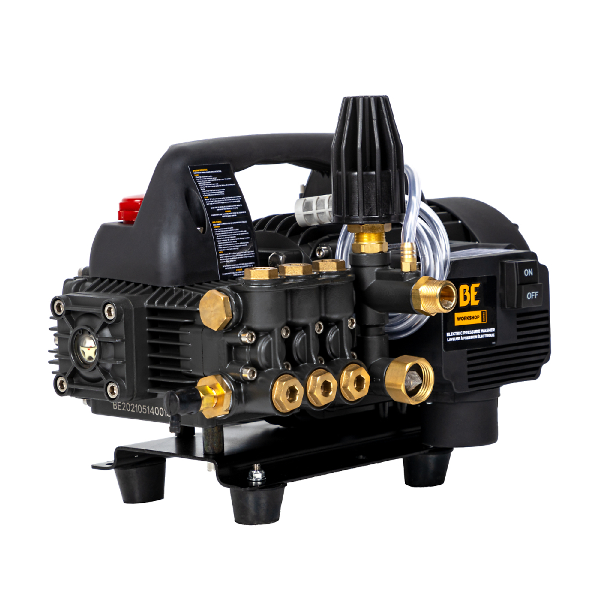 BE Power Equipment Electric Pressure Washer — 1500 PSI, 1.6 GPM, 1.5 HP Motor, Portable, Model# P1515EPNS